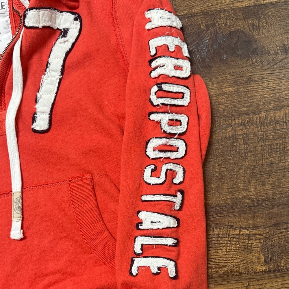 Aeropostale Vintage Y2K Red Men's Hoodie lg - Picture 3 of 4